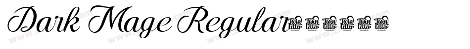 Dark Mage Regular字体转换